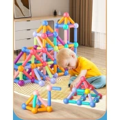 Magnetic Tiles Magnetni komplet 114 kosov - Magnetic Sticks