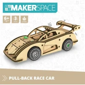 Konstrukcijski set Engino Makerspace DIY - Trkaci auto, 59 dijelova
