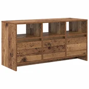 vidaXL TV omarica 102 x 37,5 x 52,5 cm Hrastovina Obdelan les