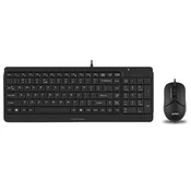 F1512S FSTYLER USB YU crna tastatura + USB crni miš