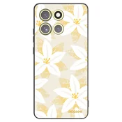 Silikonski črni ovitek za Motorola Moto G86 Power 5G - Island Leave
