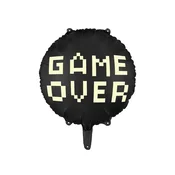 PartyDeco Balon iz folije Game Over 45 cm
