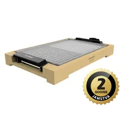 Cecotec Tasty&Grill 2000 Bamboo MixStone Elektricni Roštilj, 2000W – Prakticno i Svestrano