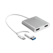 Adapter j5create JCA365 USB-C® za dva monitorja HDMI™