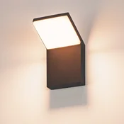 SLV LED stenska svetilka Ordi, antracit, aluminij, širina 10 cm - Sodobni