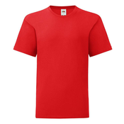 Red childrens t-shirt in combed cotton Fruit of the Loom
