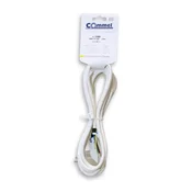 Commel Priključni kabel H05VV-F 3G1, dolžina 3 m, bel