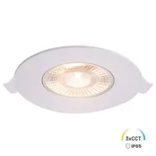 Ekolight Okrogla vgradna stropna LED svetilka 5 W 3CCT IP65, bela – Eko-Light