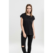 Urban Classics Curvy Majica Extended Shoulder, črna