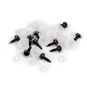 Bleščeče oči z varovalom O10 mm - (11) kremasta svetloba AB (10 kompletov)