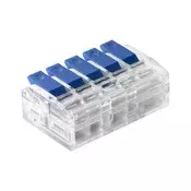 5-žilni kompresijski namestitveni konektor; za vsak kabel 0,75-4mm?; IEC 450V/32A; Pretisni omot 4