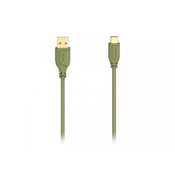 HAMA "Flexi-Slim" USB-C kabel, USB 2.0, 480 Mbit/s, kornjača zelena, 0,75 m