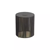 Moderna zunanja namizna svetilka temno siva vklj. LED solarna IP54 - Rope