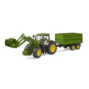 slomart Traktor John Deere 7R 350 z nakladalcem in prikolico
