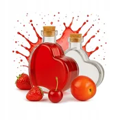 shumee Steklenica v obliki srca 250 ml steklene steklenice za poročno darilo likerje vino sok