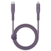 ENERGEA Flow C94 cable USB-C / Lightning MFI, 60W, 3A, PD, Fast Charge, 1.5m purple