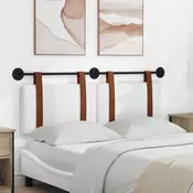 Vidaxl Visoki naslon za glavo Bela 150 x 55 x 5 cm Antikni PU