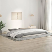 Okvir za krevet bijela 200 x 200 cm od masivne borovine