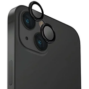 UNIQ Optix Aluminum Camera Lens Protector iPhone 15 6.1 / 15 Plus 6.7 midnight black glass for camera lens with applicator (UNIQ-IP6.1-6.7(2023)-ALENSBLK)