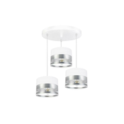 Luster na sajli MILO 3xE27/60W/230V, srebrne boje