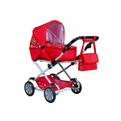 NEW BABY New Baby Monika Red 2v1 otroški voziček za lutke