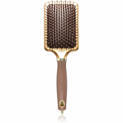 Olivia Garden Rectangular Paddle krtača za lažje česanje las Gold&Brown 1 kos