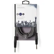 COTH23000GY50 Mono audio kabl, 6.35 mm Muski na 6.35 mm Muski, Nickel Plated, 5.00 m, Okrugli, PVC