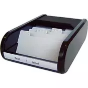 HELIT škatla za vizitke Linear/H6218095 (136x240x67mm), črna