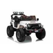 Avto na akumulator Extreme Sport 4×4 z nastavljivo dolžino vozila – dvosed – bel