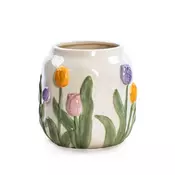 MHOME Vaza Tulipan 14xh13,6cm/keramika, (5000199653)