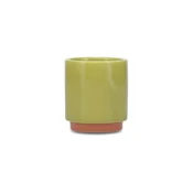 Zelena/oranžna skodelica iz kamenine 130 ml Duo – ONA