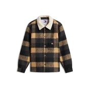 Tommy Jeans Prehodna jakna pesek/antracit/črna
