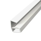 179206 LP GLASS alu LED profil bel brez pokrova