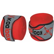 Povoji za roke PROFESIONALNI za Boxe - Kickboxing - Thai, raztegljivi bombaž, RDEČE 3 m, 2 kosa