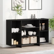 Kreveta Crni hrast 120 x 30 x 75 cm Konstruirano drvo
