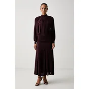 Twinset drapirana obleka z viskozo