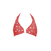 VIVID Bikini zgornji del rdeča/off-bela