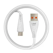 LINQ LinQ, Kabel USB v USB C, hitro polnjenje 3 A, dolžina sinhronizacije 1 m, Bela, (5000220154)