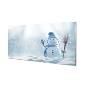 tulup.si Slika na akrilnem steklu Snežak sneg 100x50 cm 4 obešalnika