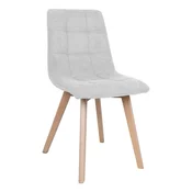 Homestar Stol MAKIA sivkasto bel