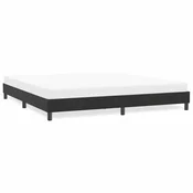 shumee vidaXL Posteljni okvir brez vzmetnice črne barve 180x210 cm žamet