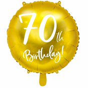 PartyDeco Balon Gold 70 let