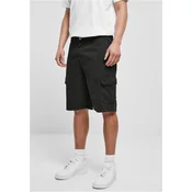 Mens Big Cargo Bermuda Shorts Black