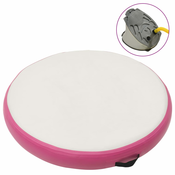 Gimnasticka prostirka na napuhavanje 100x100x20 cm PVC roza