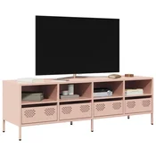 TV ormaric ružicasti 135x39x43,5 cm hladno valjani celik