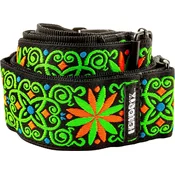 Dunlop JH26 Hendrix Blacklight Fillmore Green Tekstilni kitarski pas (Kot novo)