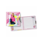sarcia.eu Barbie Dnevnik s črtami, zapiranje na ključavnico 14x14x1 cm