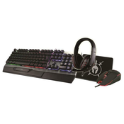 MS Gaming set Industrial Elite C500 4u1 Tastatura, miš, slušalice, podloga