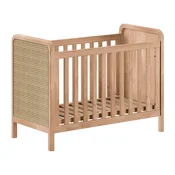 Otroška posteljica z nastavljivo višino 60x120 cm v naravni barvi Woods – Vipack
