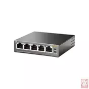 TP-LINK TL-SG1005P, 5-Port Gigabit Desktop switch with 4-Port PoE